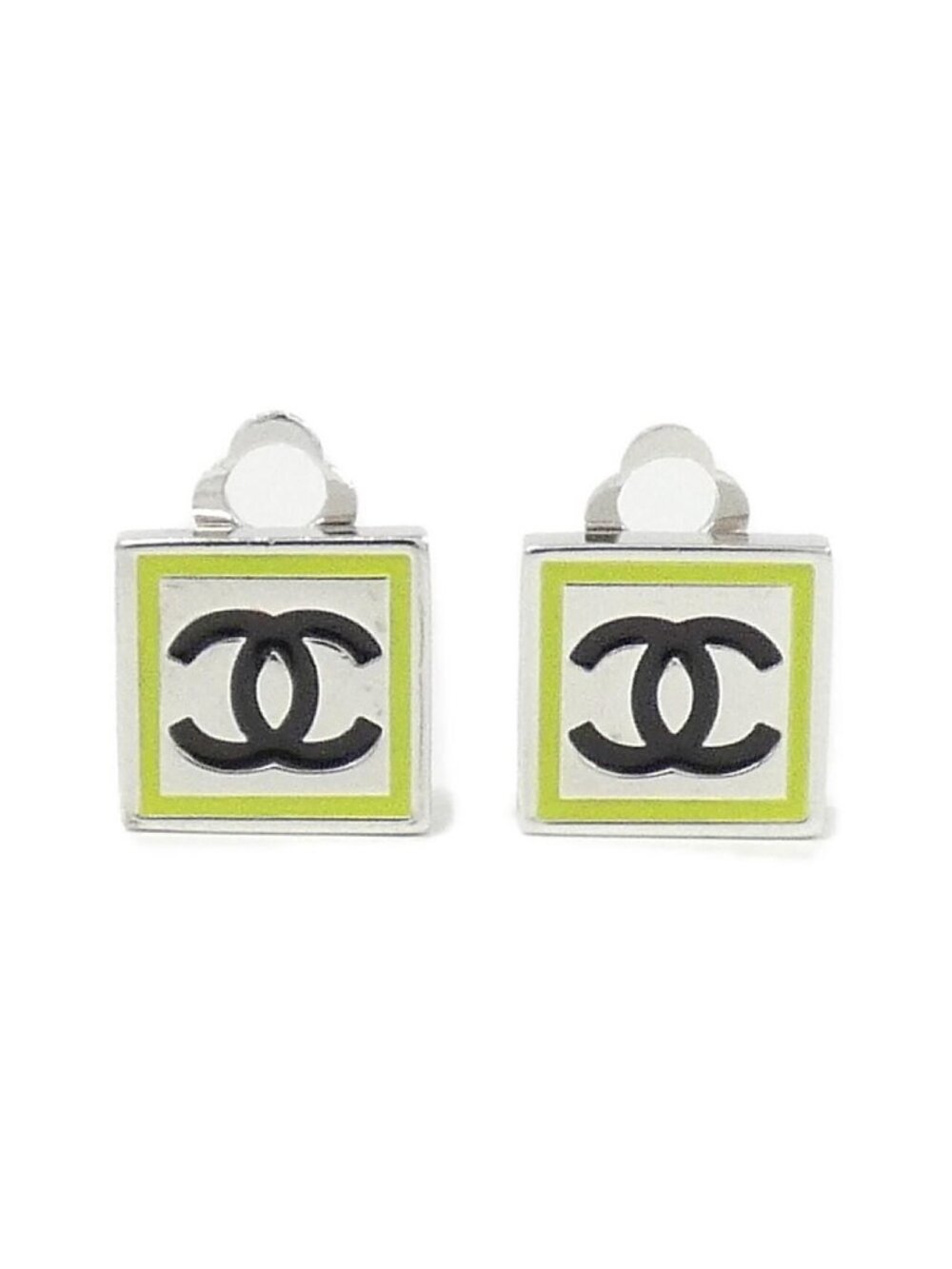 Chanel Vintage Earrings Silver